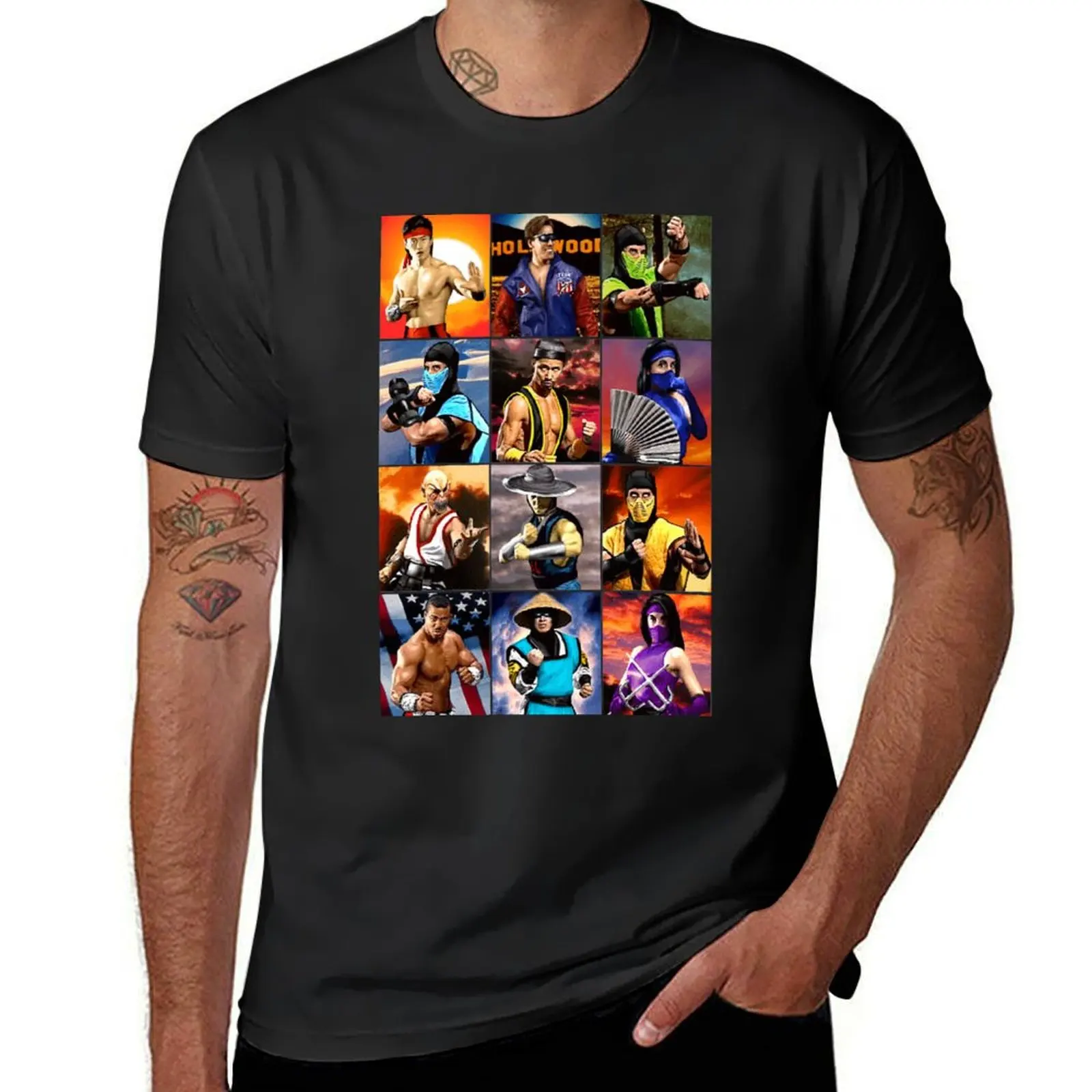 Mortal Kombat 2 Kombatants T-Shirt funnys anime clothes sublime mens t shirts casual stylish