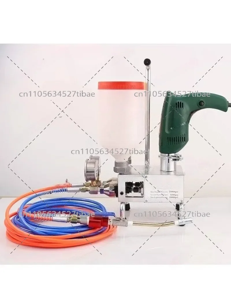 Two Component Polyurethane Grouting Machine 220V 1100W Electric Waterproof Injection Pump Remote Control