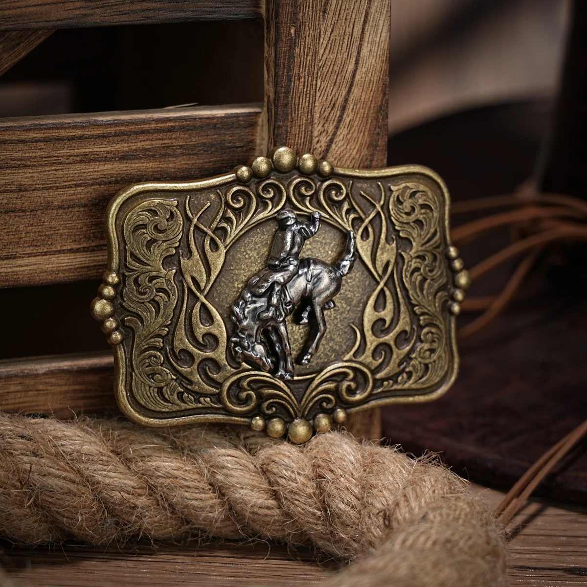 Western Belt Buckle Initial Vintage-Cowboy Rodeo Silver Large Belt Buckle for Men Women