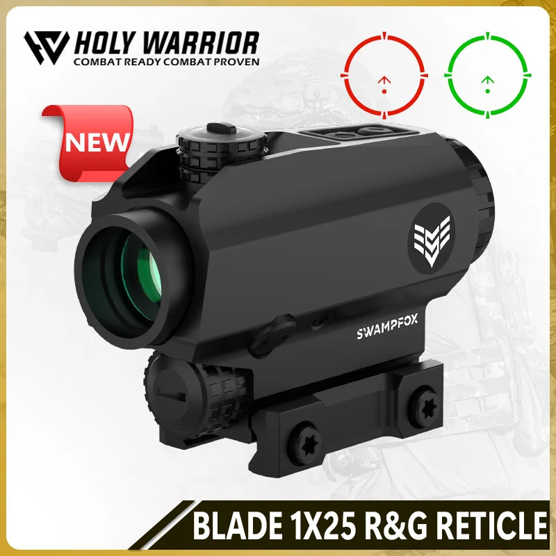 

Original SWAMPFOX Blade Prism Scope 1X25 Bullet Rise Compensating Reticle Compensates for Optic Height Over Bore IR BRC Reticle