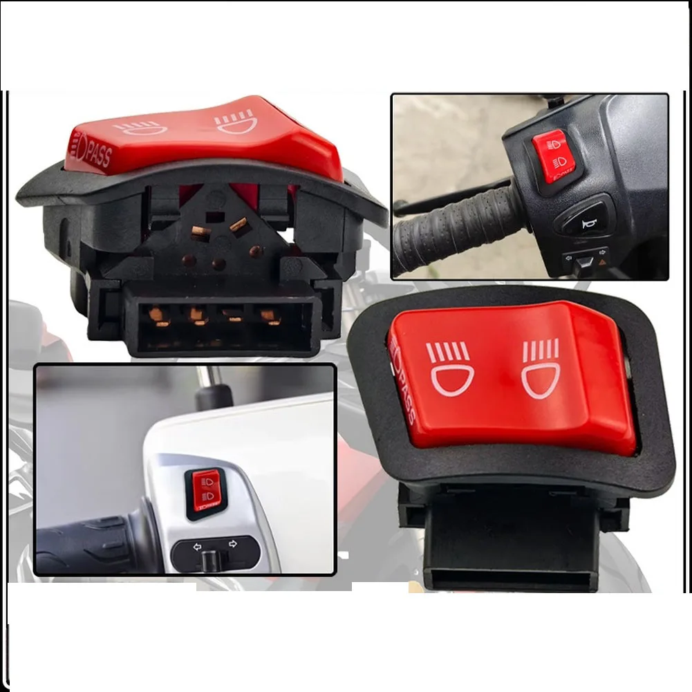 Dimmer Switch for GY6 for atv for Dirt Bike Moped Scooter Motorcycles Featuring Pass Functionality for Immediate High Beam for