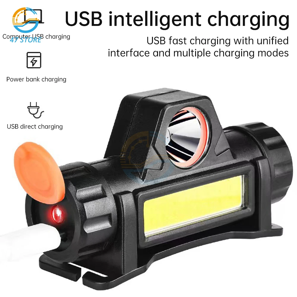 Lâmpada de Rosto de Soldagem Fotoelétrica Variável Automática Carregamento Usb Farol de Dupla Finalidade Arco Argônio Soldagem Cap Luz