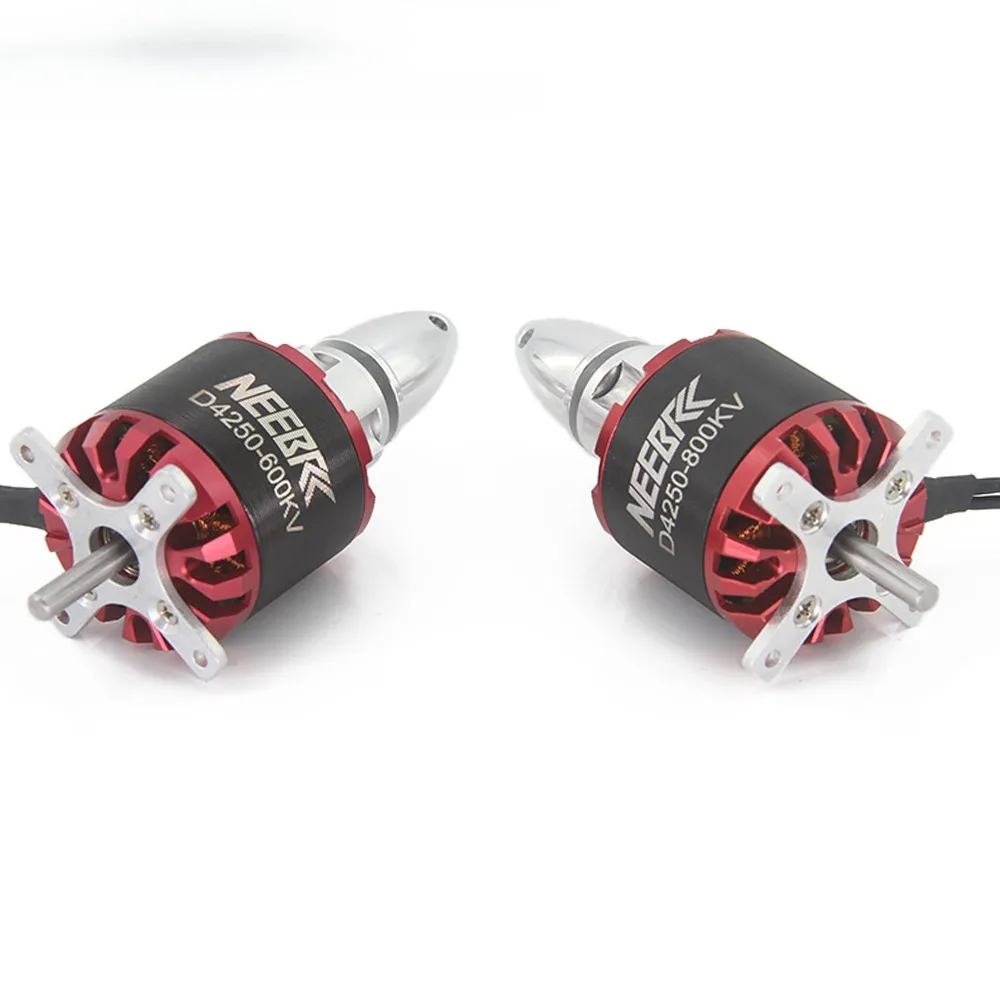 NEEBRC D4250 800KV 600KV Outrunner Brushless Motor 3-7S for RC FPV Fixed Wing Racing Drone Airplane Aircraft ESC Propeller Part