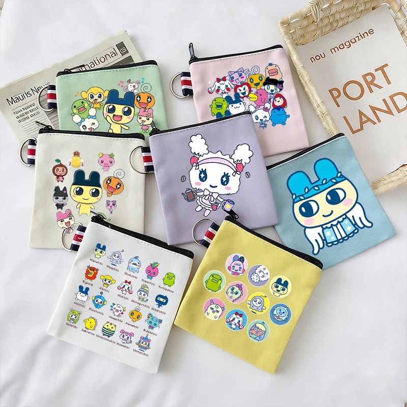 Tamagotchi Coin Purse Wallets Cute Girls BOY Portable Wallet women men Cartoon Print ID Card Storage Bag Children Birthday Gift