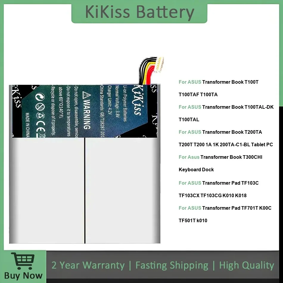 

Tablet Battery Long-Lasting C11P1421 C12N1320 C12N1406 2400-10000Mah For Asus Transformer Book Pad