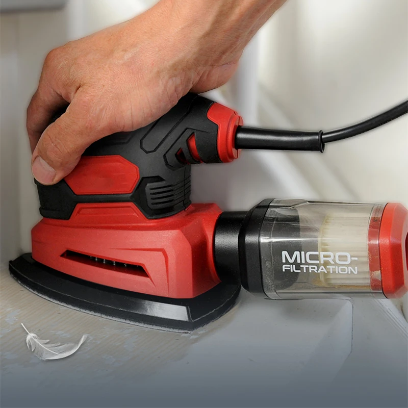 Woodworking Sandpaper Grinder Machine Small Dust-free Inner Corner Vacuum Cleaner Box Polishing Machine Furniture Sander Tool