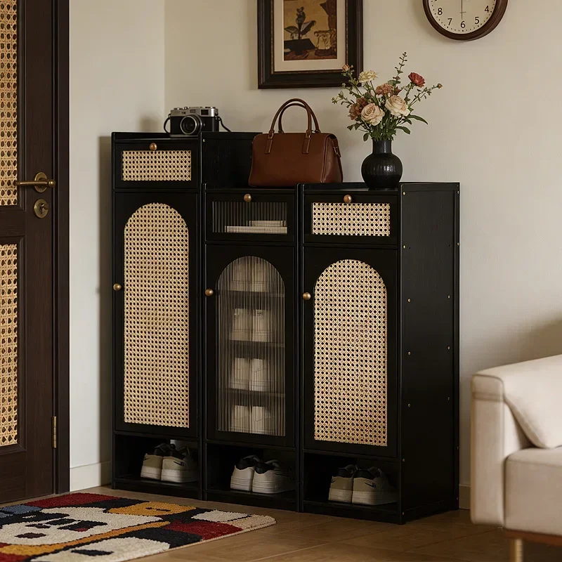 Factory Minimalist Household Door Entry Shoe Cabinet With Door Small Narrow Simple Shoe Rack Storage Integrated Multi-layer