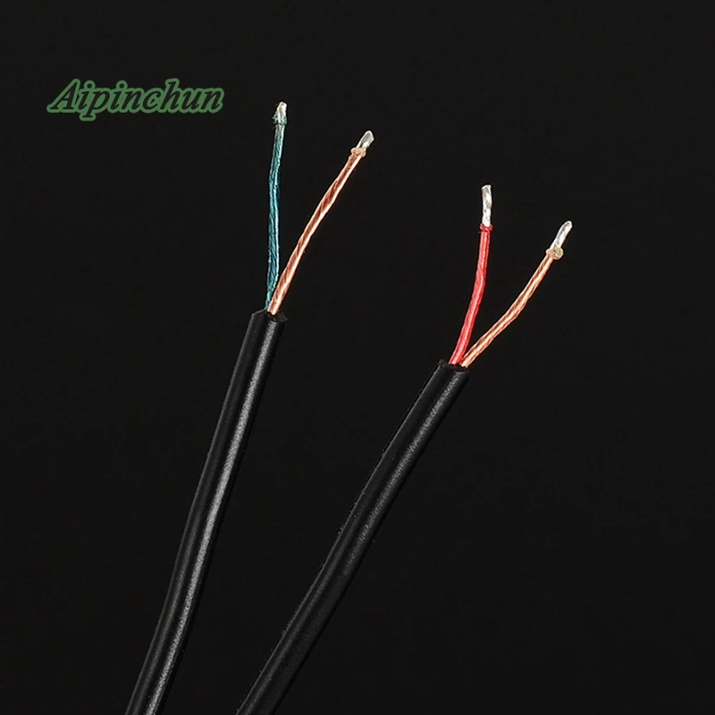 Aipinchun 3,5 мм 3-полюсный изгибающийся разъем для самостоятельной сборки наушников аудиокабель для ремонта наушников сменный шнур LC-OFC провод A34