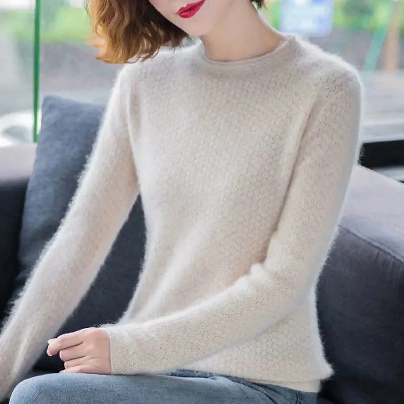 Women Sweater O-neck Autumn Winter BasicPullover Warm Casual Pulls Jumpers Korean FashionSpring Knitwear Bottoming Shirt