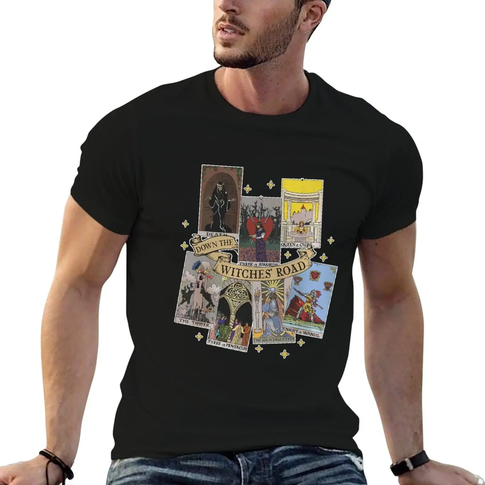 Vintage Agatha All Along Tarot Cards T-Shirt Lightweight Sport Basic T-Shirt