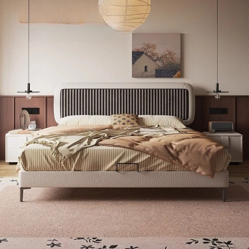 

Дизайн середины века, двуспальная кровать 180x200 см, элегантная, удобная, современная, кровать для спальни, роскошная минималистичная мебель Camas de Dormitorio