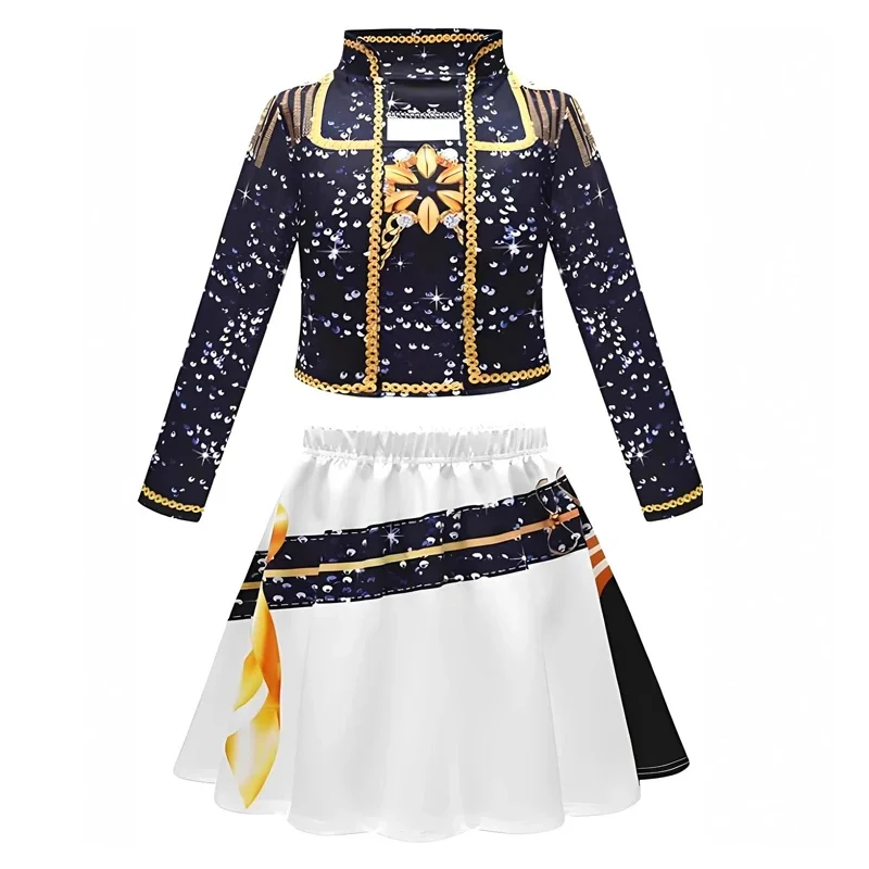 Disfraz de cazador de demonios Kpop para niños, conjunto de disfraz de Golden Huntrix Rumi Zoey Mira, ropa de escenario con estampado 3D para niñas, fiesta de Halloween