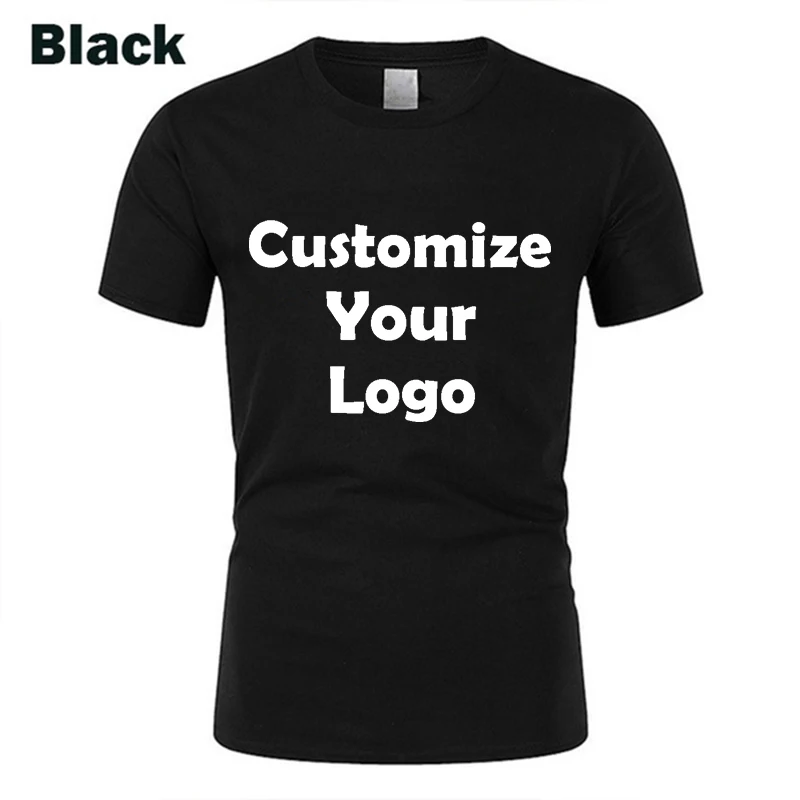 Customized Summer  Mens T-Shirt Fashion Casual Tshirt Short-sleeved Tshirt Round Neck Shirt Top