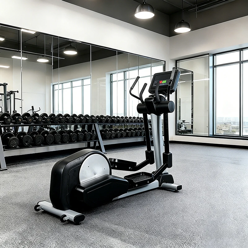 Home Elliptical Trainer With Magnetic Resistance - Quiet Dual-Action Exercise Bike For Home Gym | Adjustable Resistance