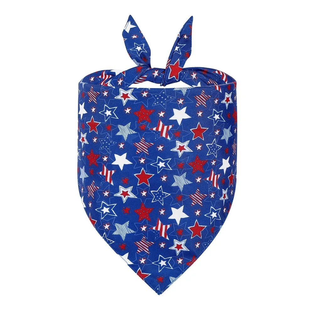 Sucado American Flag Dog Bandana USA Patriotic Bandaga Independence Day Accessories Decoration for Small Medium Large Cat Pets