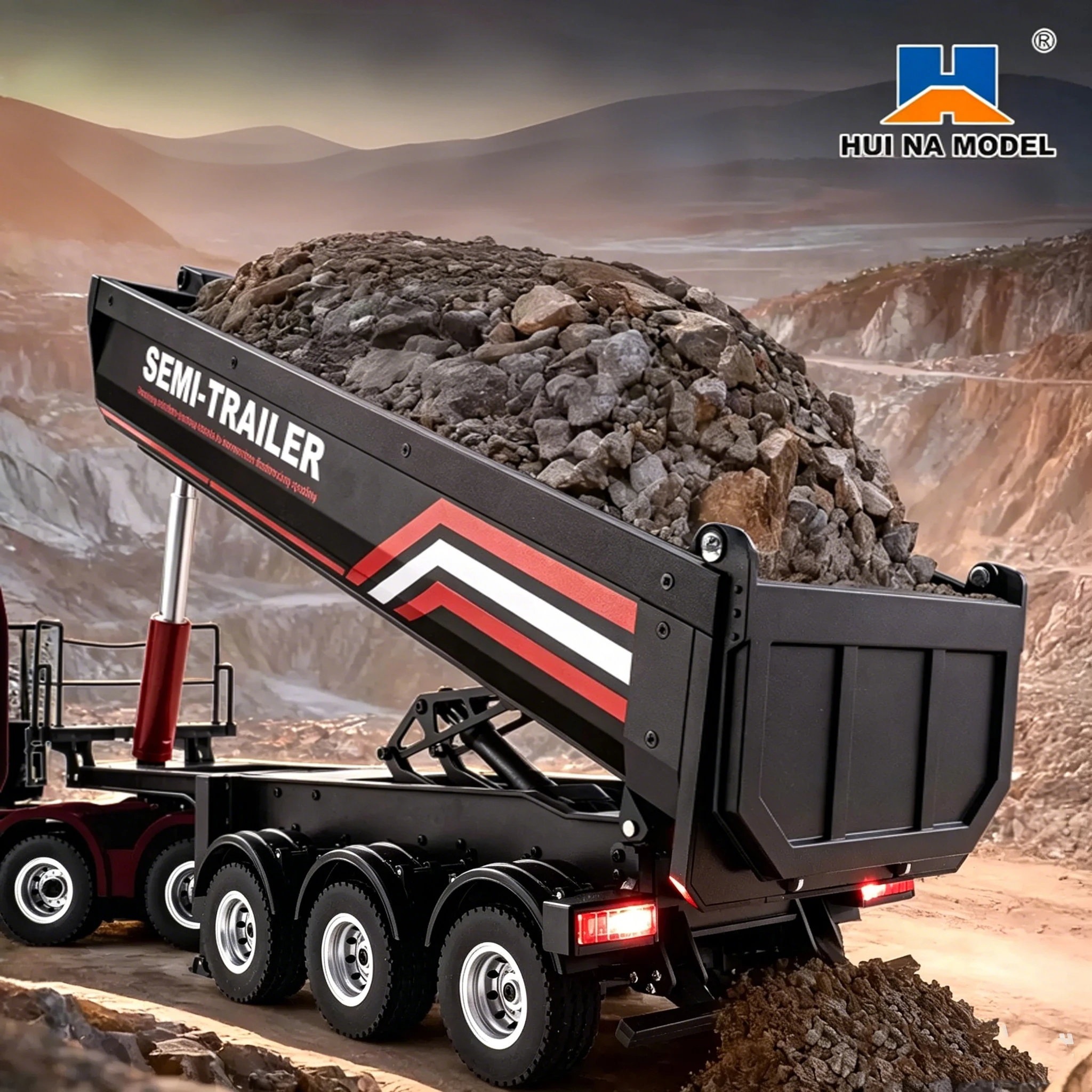HUINA 1509 1/18 19CH รถกึ่งพ่ว - Dump Truck Toy บทวิจารณ์และราคา