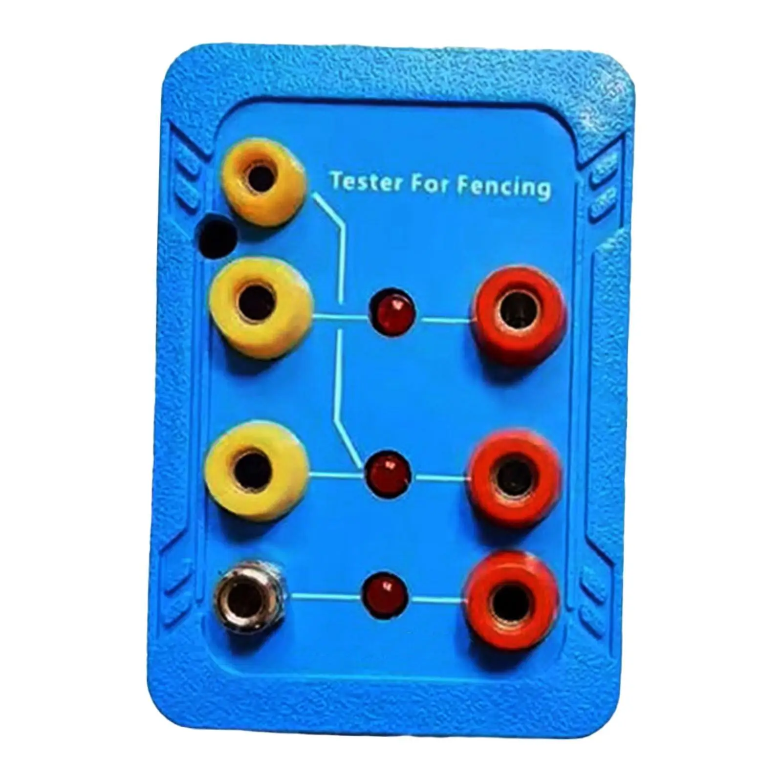 

Компактный тестер для фехтовальных лезвий из фольги, синий детектор для сабель, соответствующий стандартам соревнований, аксессуар для тестирования кабелей фехтовального оборудования