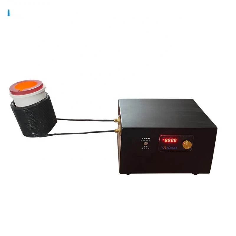 Split Type 5000W 220V 1400 Degrees   Induction Gold   Melting Furnace Bronze  Portable Gold Smelter Gold Smelting Equipment