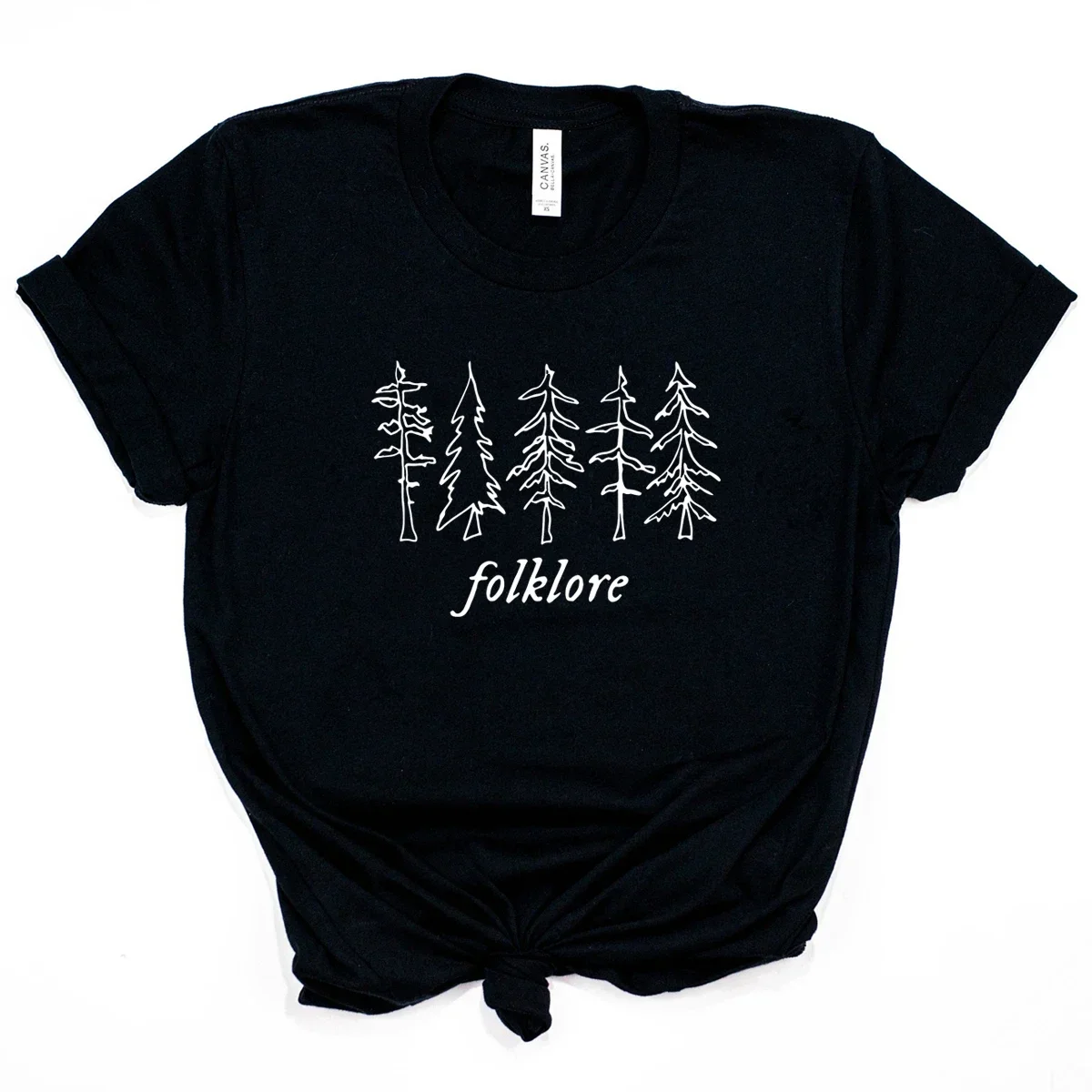 Folklore printed women t-shirts Music Albums T-shirt Folklore Inspired Tee Evermore Midnights Cute Aesthetic Tee Gift for Fans