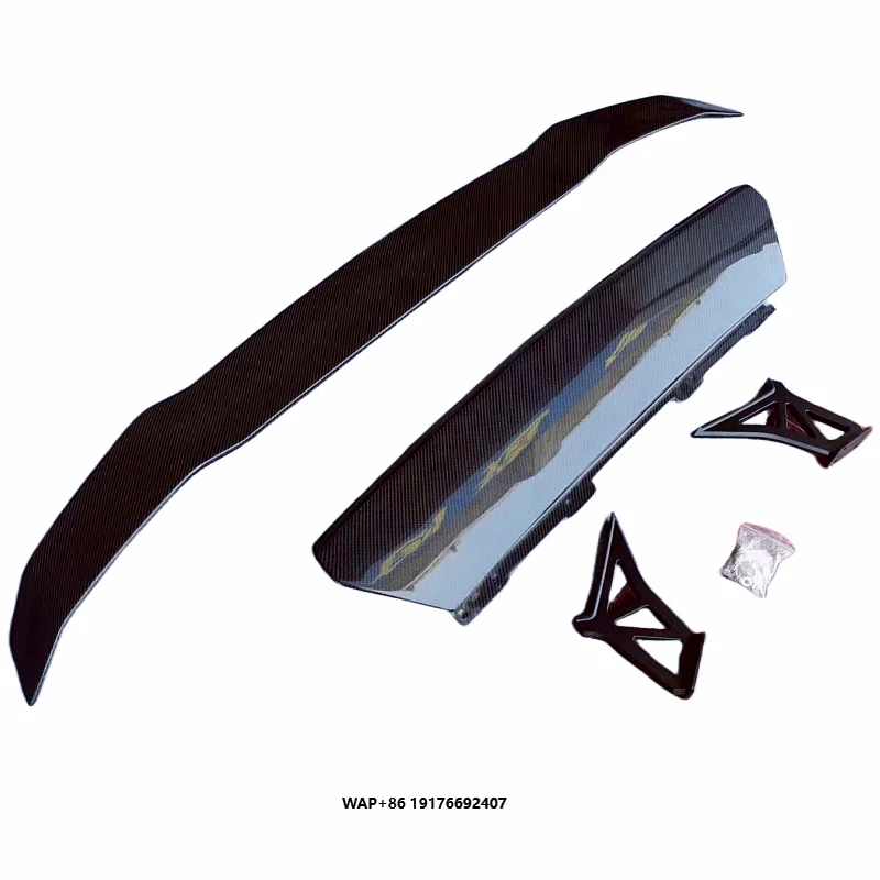 

For Huracan Lp610 Lp580 2014-2017 V-style Carbon Fiber Rear Spoiler Body Kit Front Bumper Rear Bumper Side Skirts