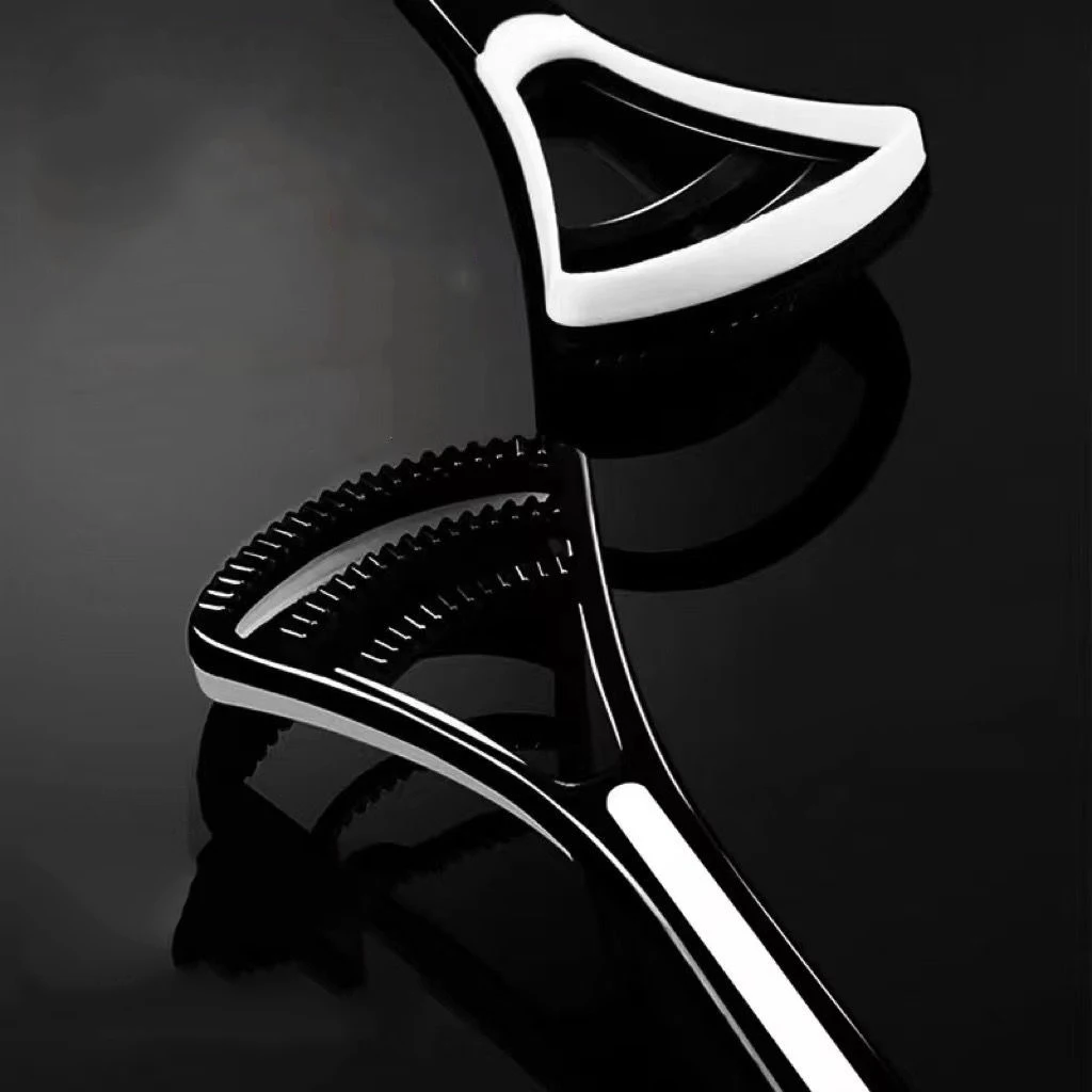 منظف طلاء اللسان - فرشاة طلاء اللسان - مكشطة اللسان للبالغين - مكشطة اللسان المحمولة للتنظيف - مناسبة لكل من الرجال