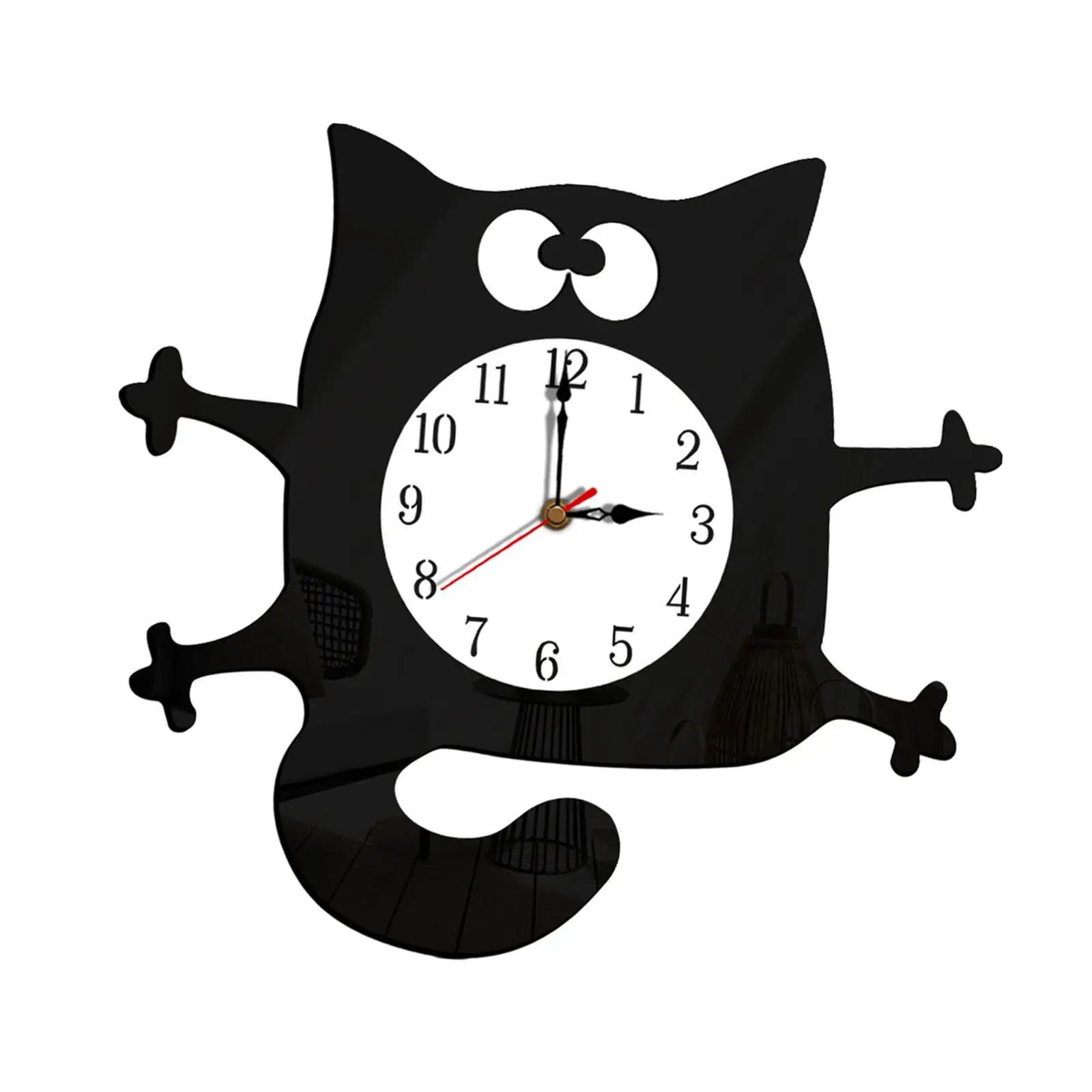 Minimalist Acrylic Wall Clock Silent Design Clock Stylish Round Home Decor for Living Room Bedroom Kitchen