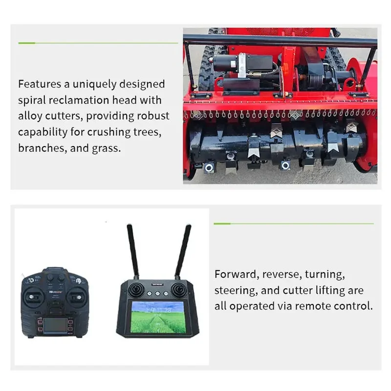 Robot Remote Control Lawn Mowers Robotic Lawn Mower with Remote Handset, Auto Schedule Mowing, Mulching, Grass Cutters Homes