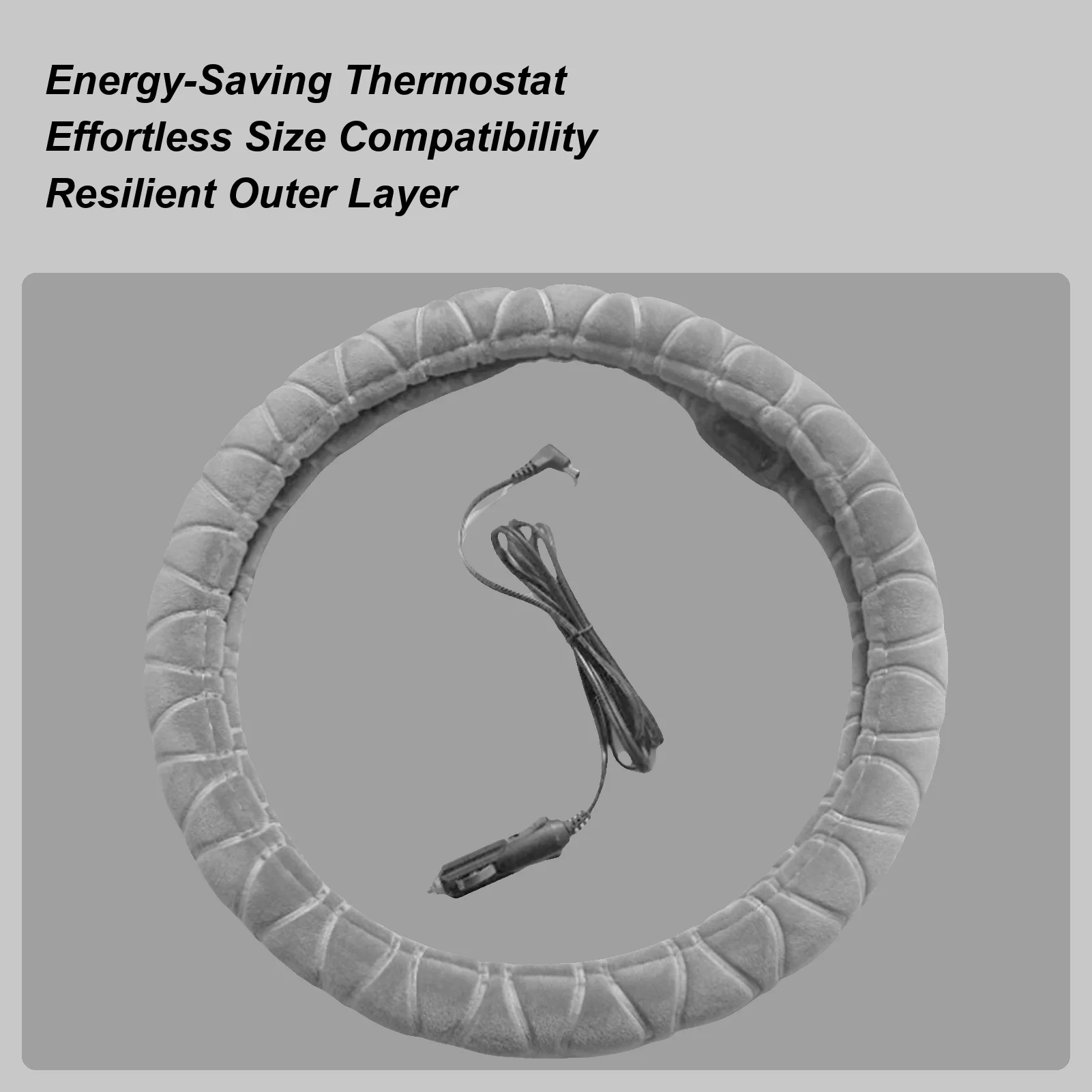 

Car Wheel Warmer Anti-Slip Auto Interior Accessory Warm Car Steering Wheel Wrap For SUV Sedan Automotive RV Trucks Cold Weather