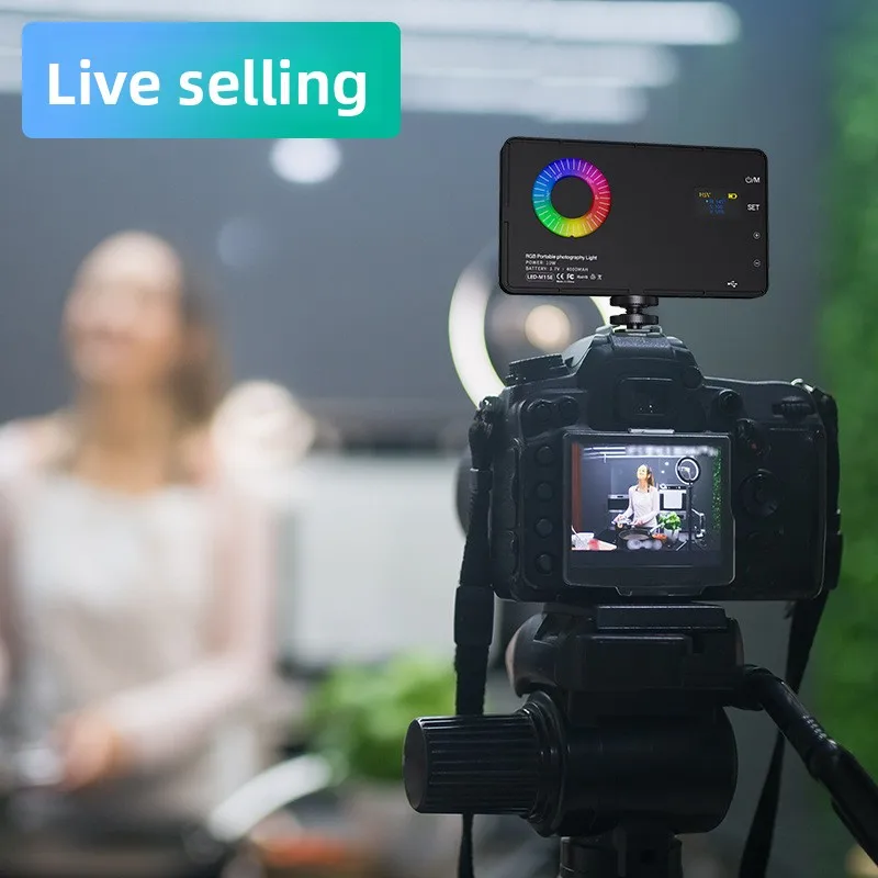 ANLAIKE M1SE fotocamera fotografia RGB 126 LED luce di riempimento per streaming live, fotografia portatile, luce tascabile portatile
