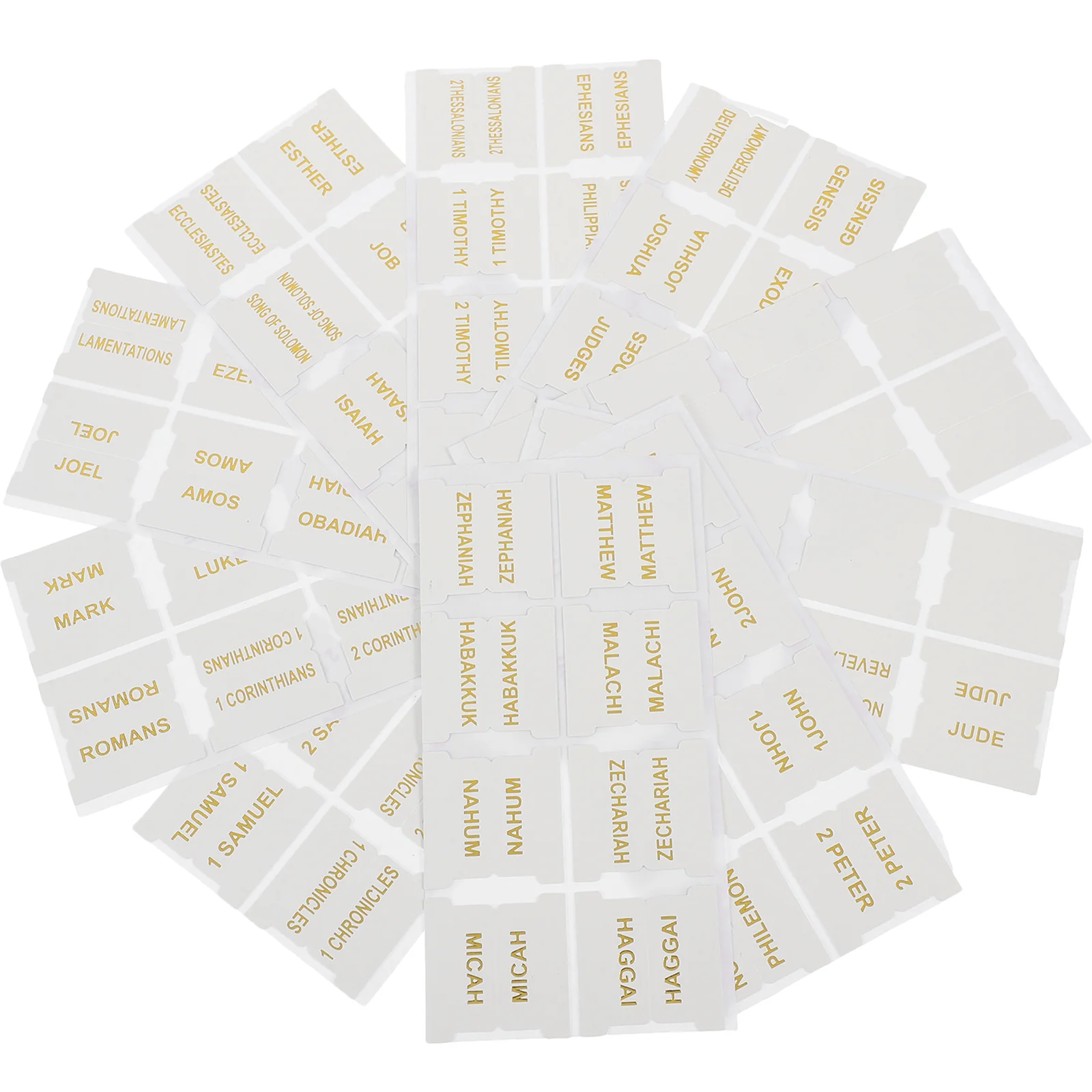 

10 Sheets Index Sticker Bible Tags Tabs Study Accessories White Supplies
