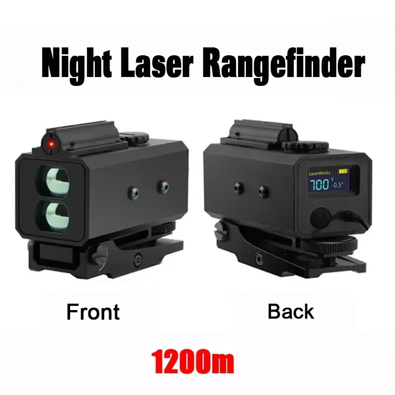 2026 Latest Mini Rangefinder 1200M Outdoor Hunting Distance Meter IP65 Waterproof Tactical Scope Mountable Real Time