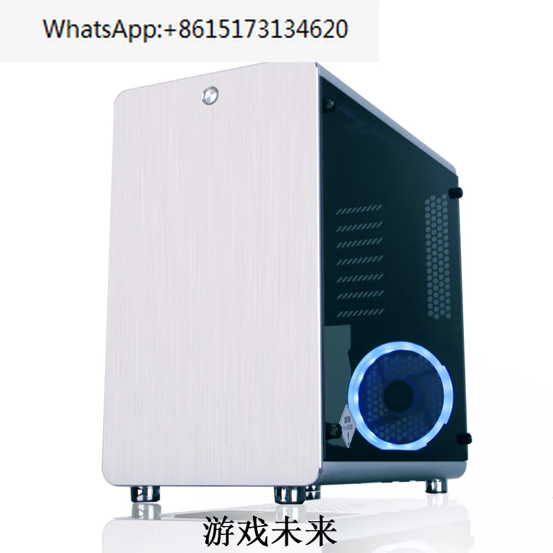 

SKTC Q5 aluminum shell iron frame ATX large board, power supply, tempered glass side transparent high-end chassis