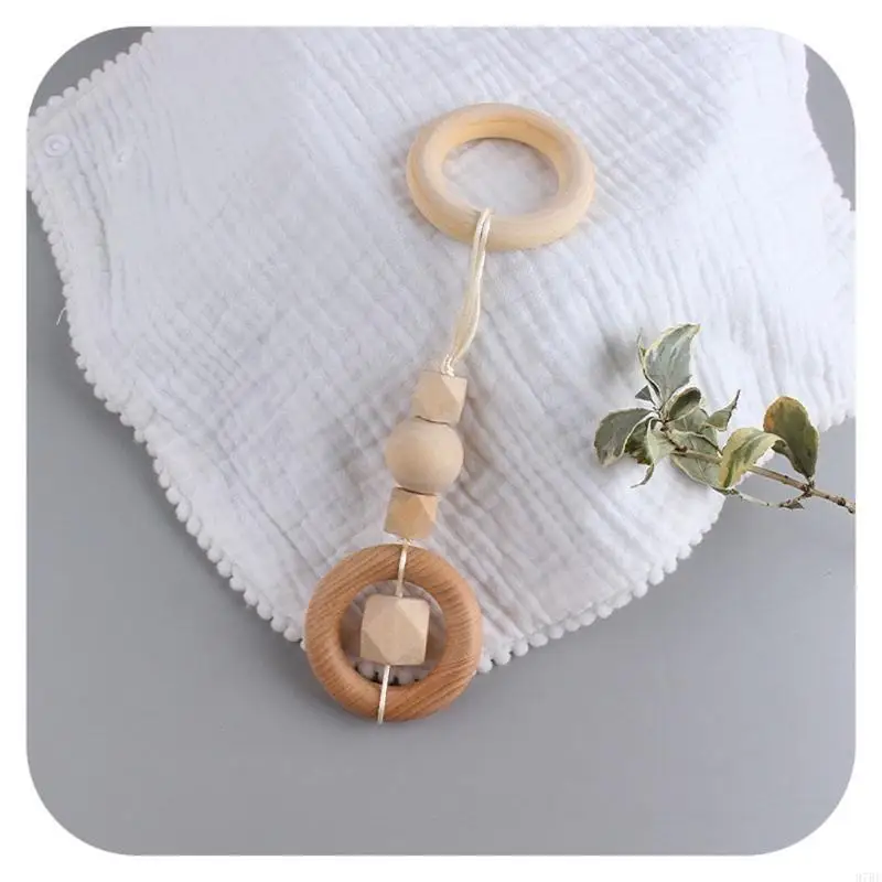 97BE 3 sztuk/zestaw Nordic Baby Gym ramka wisiorki dekoracja pokoju dziecięcego prezenty drewniany wieszak na ubrania wiszące do