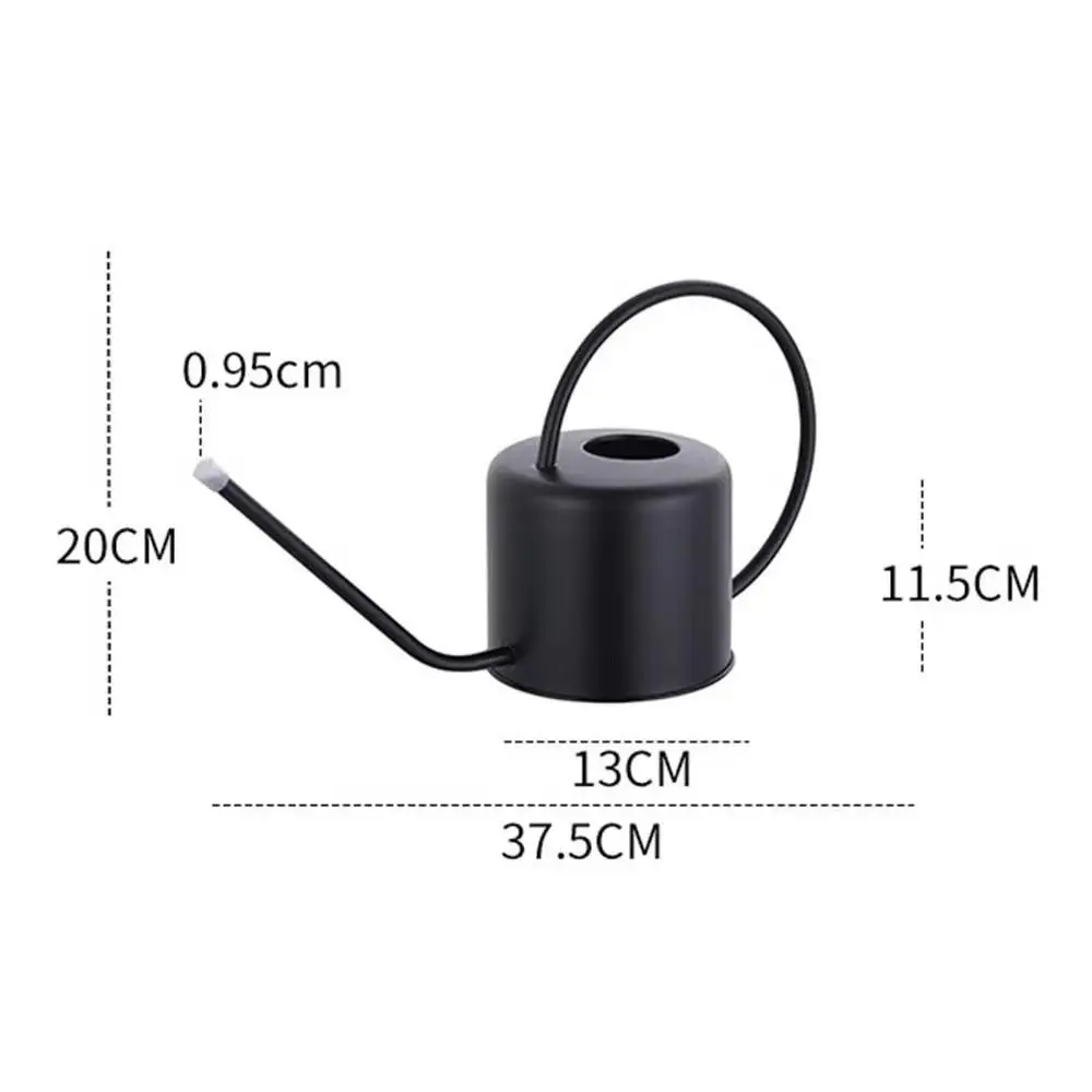 u Retro 1.3L Plant Sprinkler Kettle Large Capacity Stainless Steel Watering Can Long Spout Rustproof Watering Pot Garden Tool