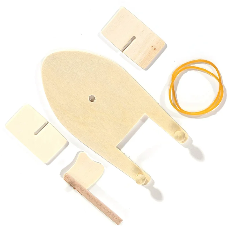 10X DIY ไม้เรือใบยาง Band Paddle เรือสีตกแต่งเรือใบไม้ตัวอ่อนรุ่น Handmade วัสดุหัตถกรรมชุด