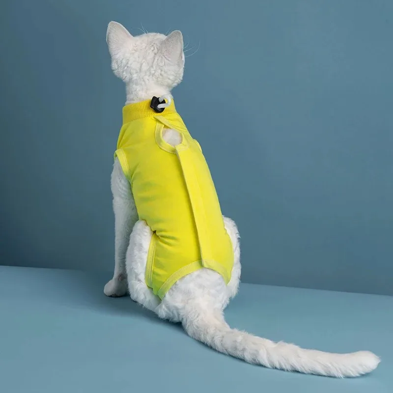 Supplies Cat Clothing Post-Operative Sterilization Suit Anti-Lick Anti-Bite Soft High Elasticity for British Shorthair Sphynx