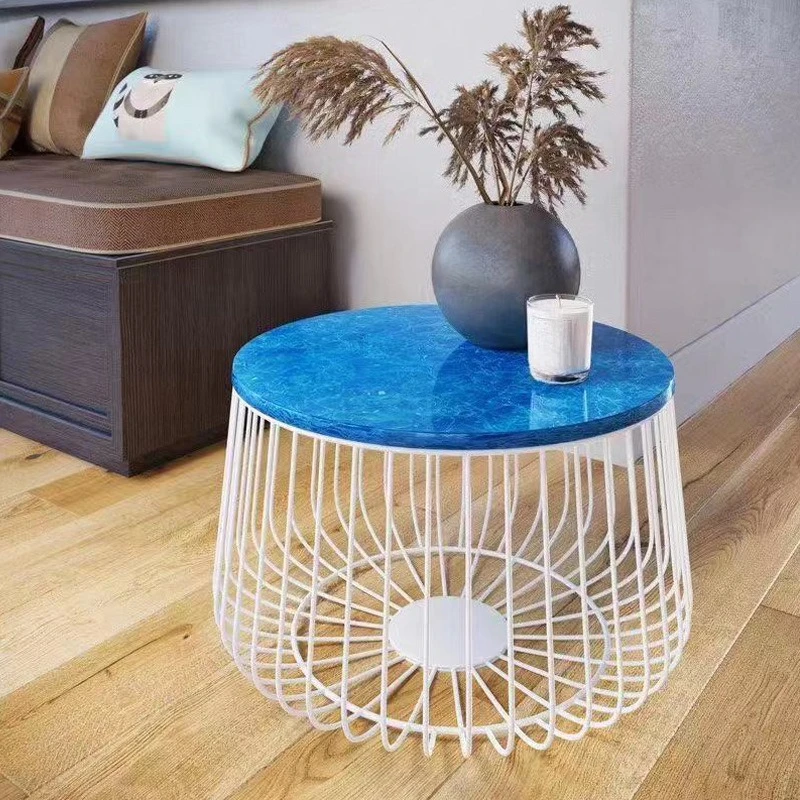 

Coffee table designer niche model room living room minimalist glass ins tea table advanced sense