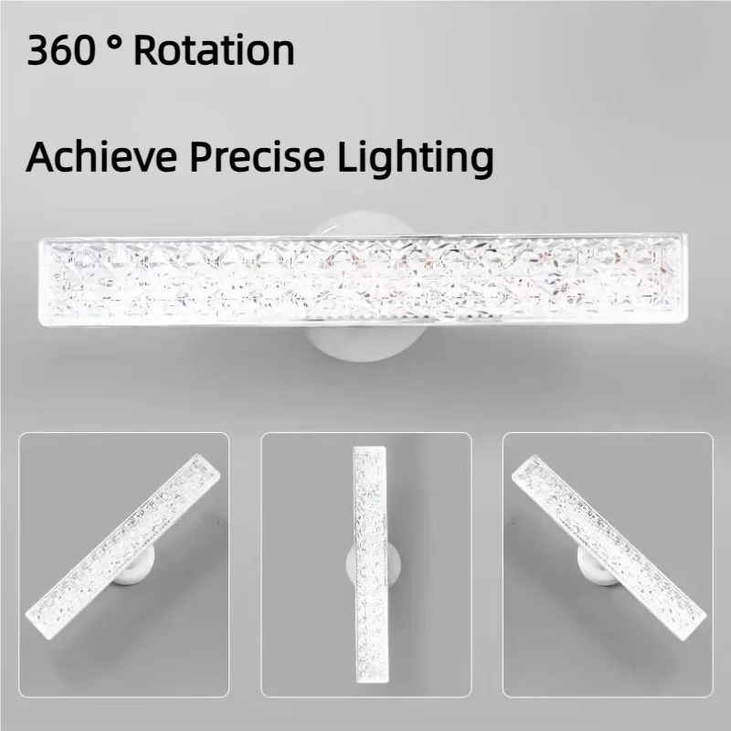 360° Rotation E27Base LED Crystal Strip Light, Garage Light Ceiling Work Lamp High Lumen Bulb for Decoration, Workshop, Corridor