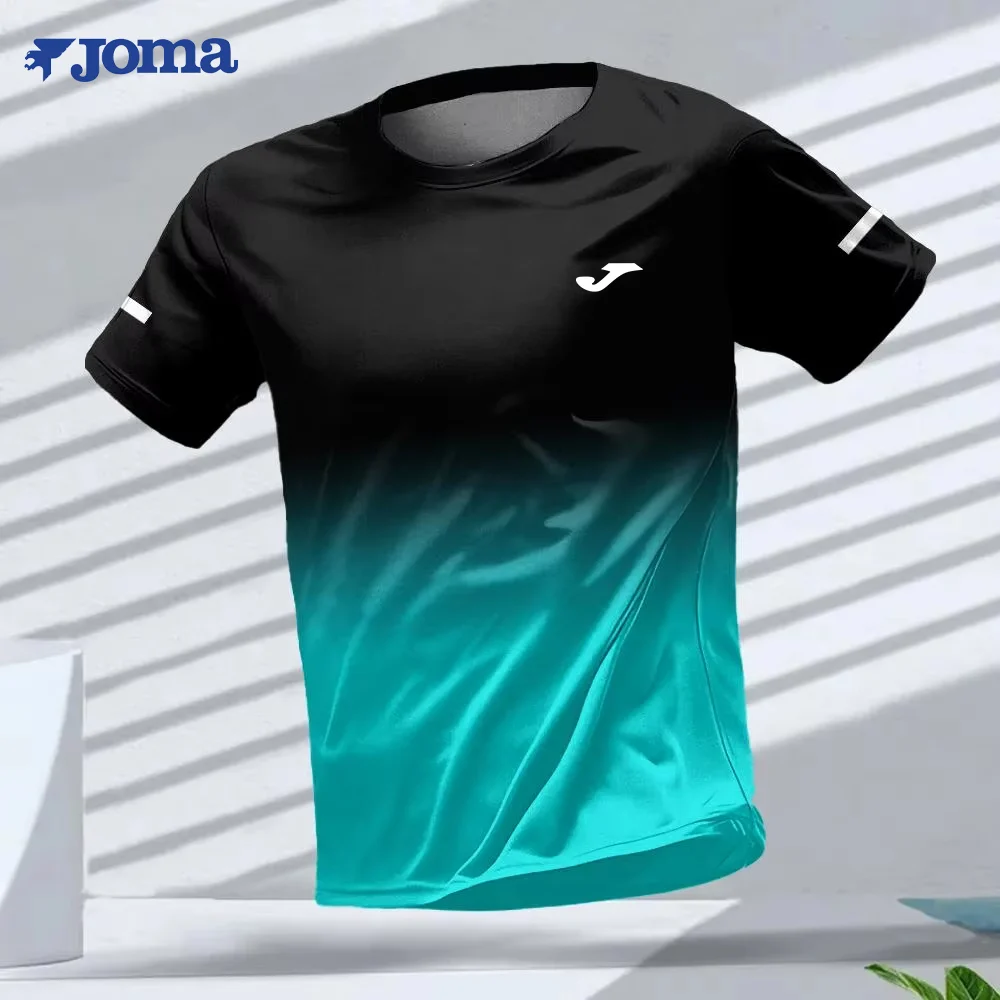 

JOMA- 3D printed men's football shirt, outdoor sports daily T-shirt, fitness quick-drying breathable street short-sleeved shirt