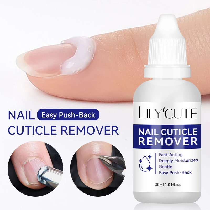 LILYCUTE 30ml Nail Cuticle Remover Quick Softening Gel For Nail Dead Skin Gentle Remover Manicure Care Easy Cuticle Cleaner Tool