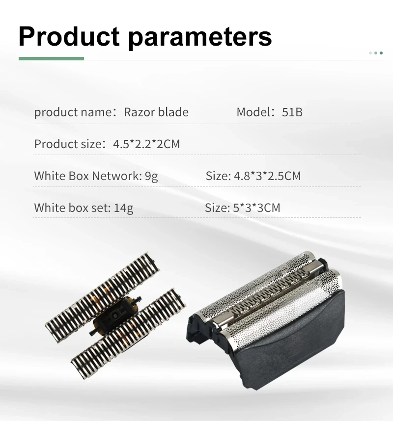 51B Shaver Foil & Blade for 8000 Series 5 ContourPro 360° Complete, Fit WaterFlex WF1S WF2S 5760 5758 5751 5647
