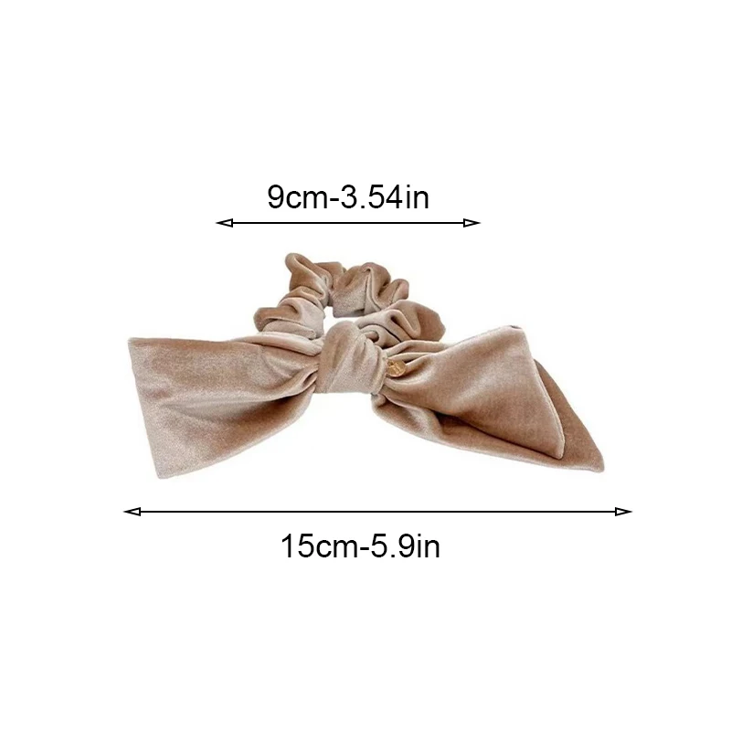 قطعة واحدة من حلقة الشعر المخملية الأنيقة الجديدة، ربطة شعر بسيطة وأنيقة للنساء