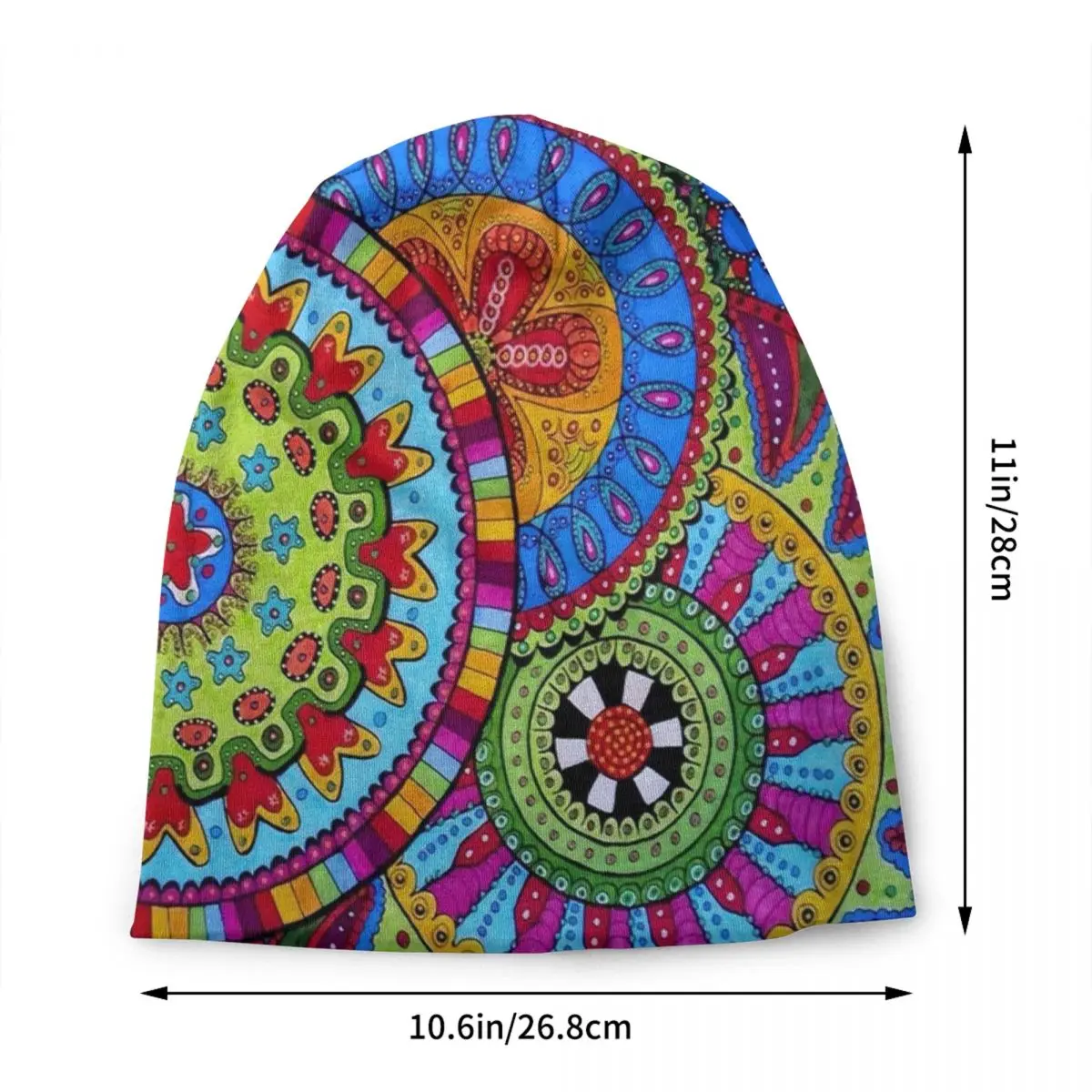 Mandala Flower Deanfun Colorful Skullies Beanies Caps Unisex Winter Warm Knitted Hat Cool Adult Bonnet Hats Outdoor Ski Cap