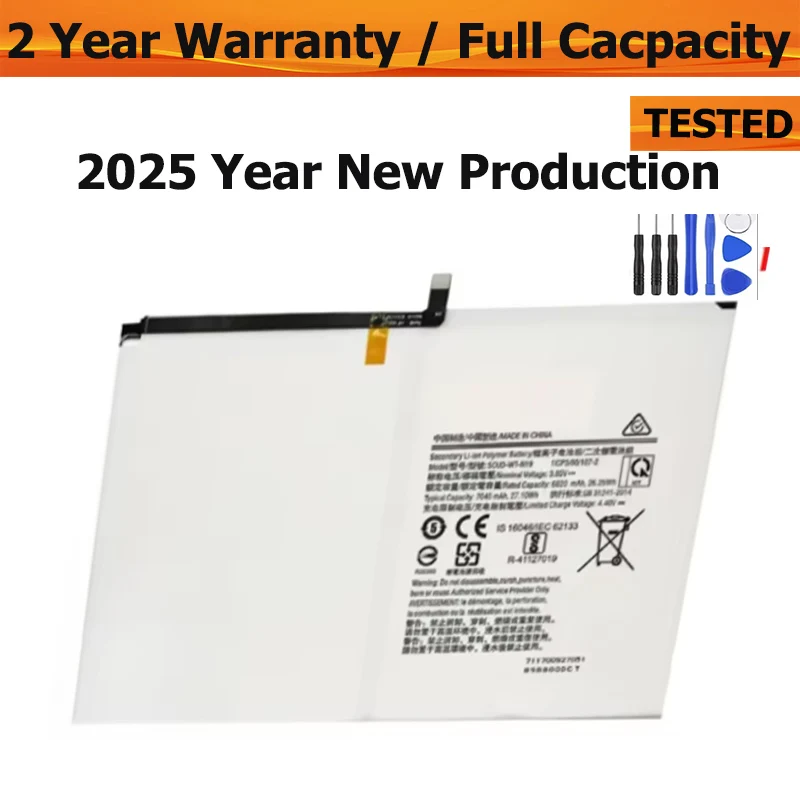 

Original SCUD-WT-N19 Battery For Samsung Galaxy Tab A7 T505C T500 Tablet 7040mAh Replacement Rechargeable Bateria