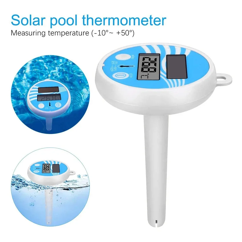 Flutuante Digital Piscina Termômetro Solar Powered ao ar Livre Impermeável Display Lcd Spa
