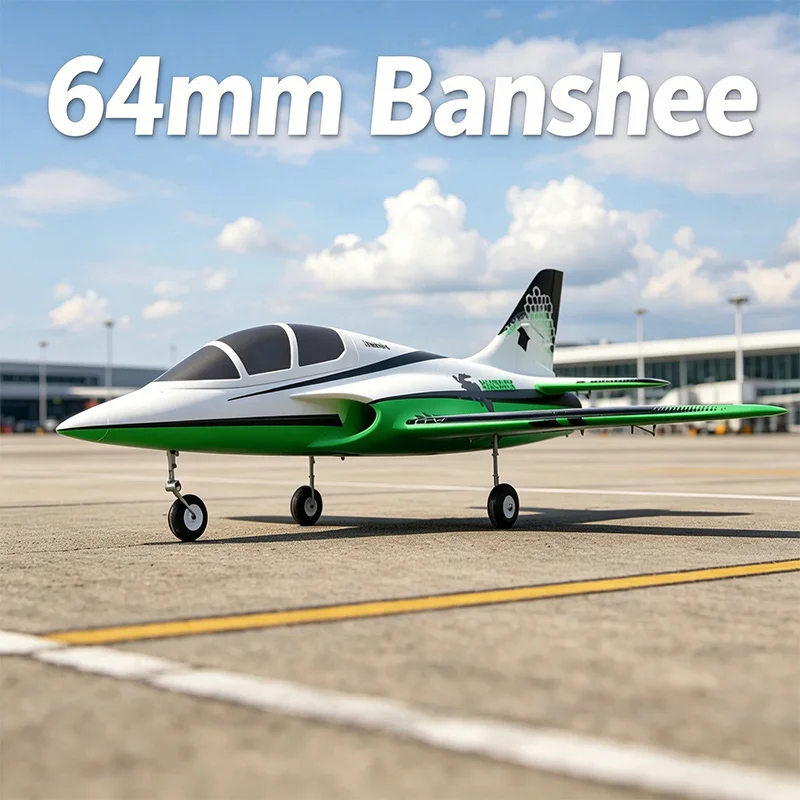 

Freewing 64mm Series Second Generation Sports Aircraft Banshee 6-Channel Fixed Wing Shock-Absorbing Landing Gear Rc Aircraft