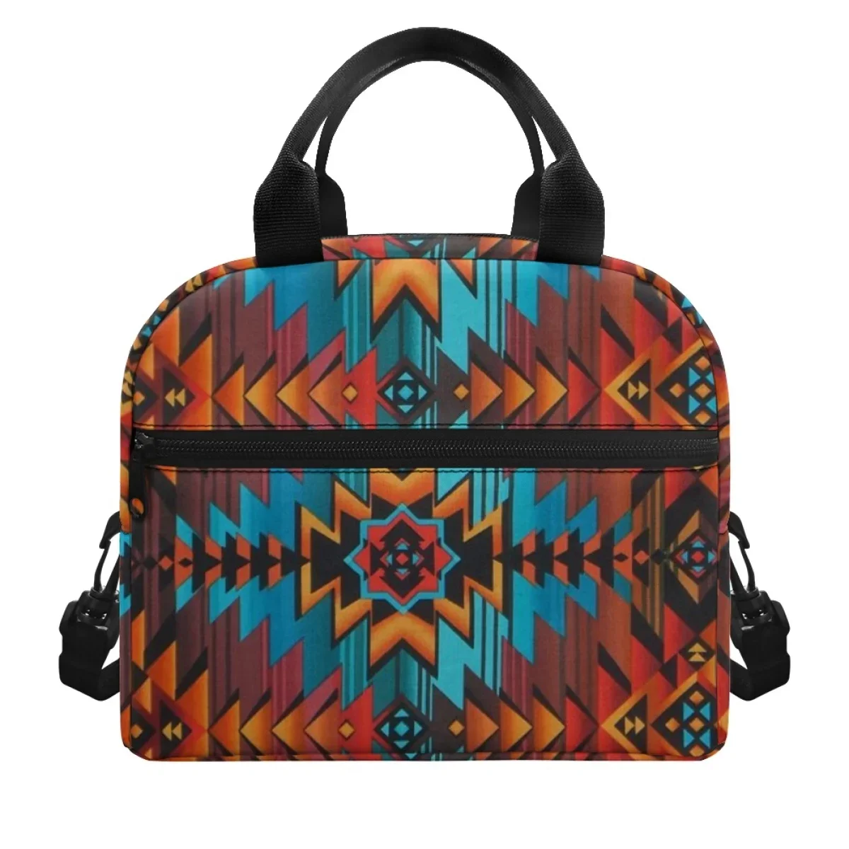 

American Patterns Lunch Bags For Children Southwest Aztec Pattern Portable Fridge Thermal Bag Lightweight Fashion