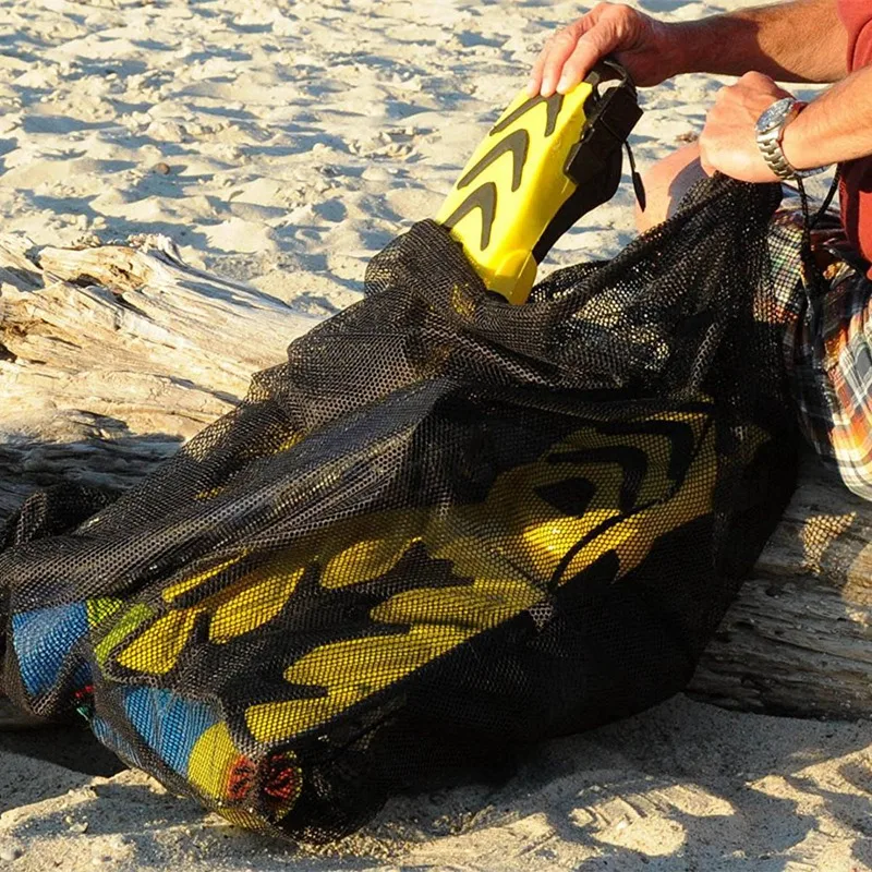 2X bolsa de gran capacidad para deportes al aire libre, bolsa de baloncesto y fútbol, mochila de red de haz de almacenamiento deportivo multifunción (30x40 pulgadas)