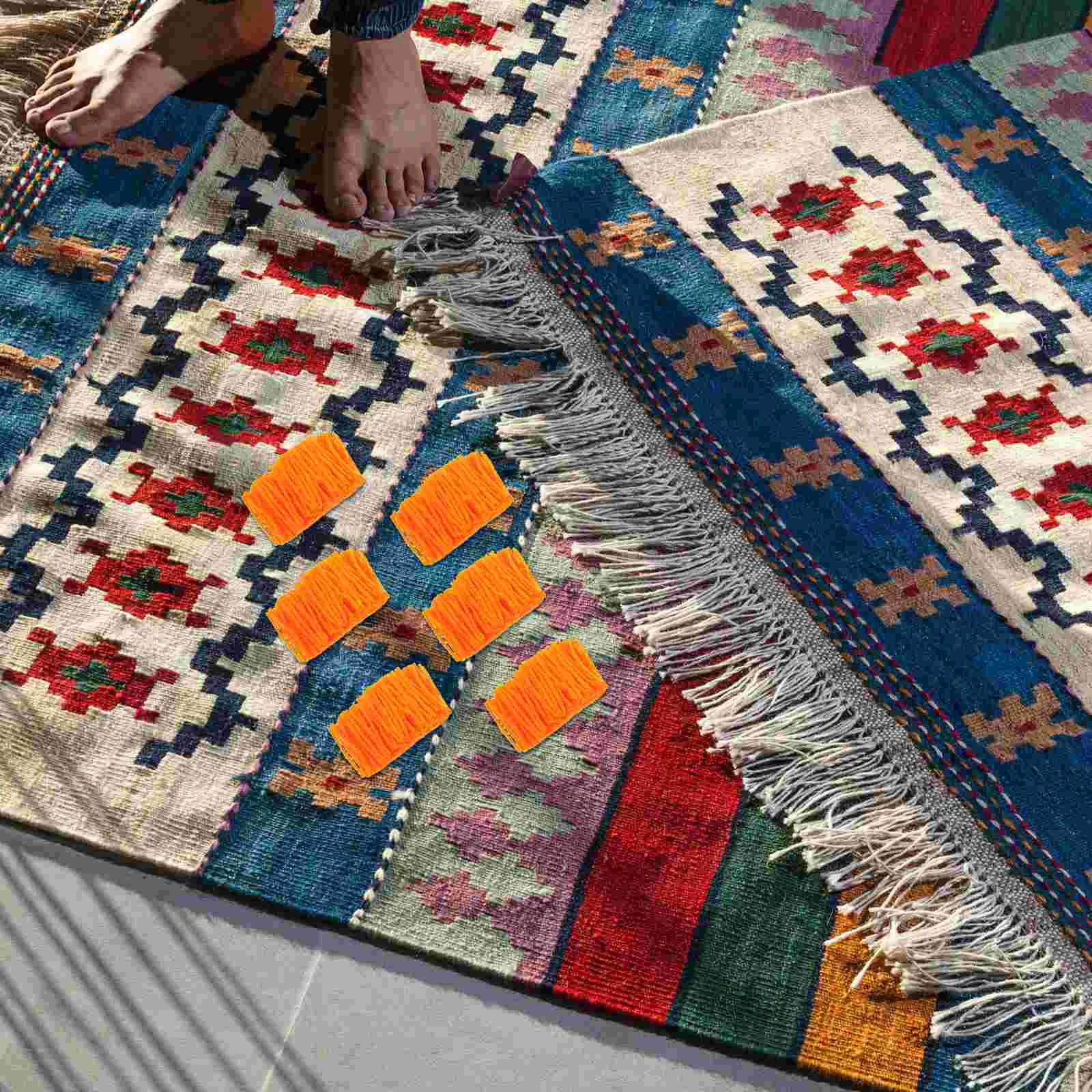 10 Rolls Tufting Kit Carpet Embroidery Yarn Ribbons for Crafts Crocheting Rug Yarns Decorate Child Underglaze