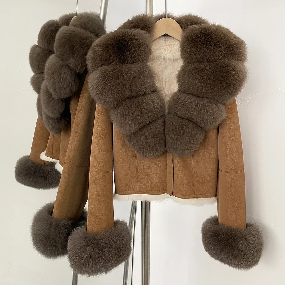 Giacca invernale da donna Novità in Cappotti e giacche Cappotti di pelliccia vera per donna 2025 Coreano Dongdaemun Abbigliamento di alta qualità Capispalla